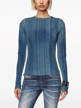 Diesel Runway De-Bob-Fsd1 long-sleeved T-shirt $421 SZ M NWOT